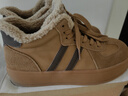 星期六德訓鞋女平底加絨高幫休閑時(shí)尚戶(hù)外百搭毛毛阿甘鞋2025冬季新款 駝色 39 (245mm) 標準碼 曬單實(shí)拍圖