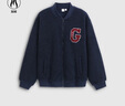 GAP男女裝2025秋季新款大G字母仿羊羔絨寬松夾克開(kāi)衫衛衣787408 海軍藍 2XL (185/104A)亞洲尺碼 曬單實(shí)拍圖