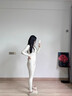 婷美保暖內衣女士美體修身顯瘦秋衣秋褲打底衫內搭無(wú)痕套裝秋冬季 白M 曬單實(shí)拍圖