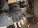 際華三五零五黑鷹半指戰術(shù)手套軍迷戶(hù)外登山格斗健身鍛煉騎行防滑防護運動(dòng)手套 黑色 L/中號 曬單實(shí)拍圖