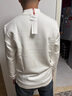 布先生小高領(lǐng)加厚保暖長(cháng)袖打底T恤男秋冬打底衫 象牙白 L/175  曬單實(shí)拍圖