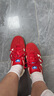 阿迪達斯（adidas）三葉草男女鞋GAZELLE INDOOR低幫休閑鞋IF1808紅白36 曬單實(shí)拍圖