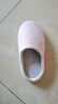 內泊（NEIBO）【超舒服】乳膠棉拖鞋女冬季天室內家居防滑防臭橡膠軟底羊毛粉38 曬單實(shí)拍圖
