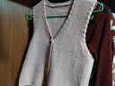 啄木鳥(niǎo)針織馬甲背心女外搭毛衣外套開(kāi)衫時(shí)尚款2025春秋外穿女士毛線(xiàn)馬夾 粉色薄 輕薄 L 105-115斤 曬單實(shí)拍圖