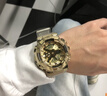 卡西歐（CASIO）手表男黑金手表G-SHOCK鋼鐵之心日韓表送男友生日禮物情人節送人 GM-110SG-9A 曬單實(shí)拍圖