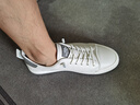 他她（TATA）小白鞋皮面男士休閑鞋百搭運動透氣春夏經(jīng)典板鞋男PBW03B 白/灰 41 曬單實拍圖