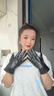 皮爾卡丹真皮手套女防風(fēng)保暖觸屏加絨手套加厚山羊皮開車摩托車 曬單實(shí)拍圖