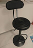華愷之星 吧臺椅子高腳椅酒吧椅升降辦公椅酒店前臺簡(jiǎn)約椅子BY625高款黑 曬單實(shí)拍圖