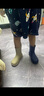 牧萌兒童雨鞋男女童防滑防水學(xué)生上學(xué)雨靴男孩耐磨水鞋 藏青色  33碼 曬單實(shí)拍圖