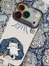 雅好（Yagoo）適用蘋(píng)果17pro手機殼iphone17promax新款女16pro創(chuàng  )意15pro卡通14pro吹空調貓咪13帶掛繩防摔全包套 油畫(huà)吹空調貓咪白【短款手腕掛繩】古董白 iPhone1 曬單實(shí)拍圖