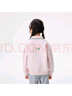 茵曼（INMAN）童裝女童衛衣撞色波浪領(lǐng)25秋季中大童女孩休閑上衣LOGO刺繡 粉色 150 曬單實(shí)拍圖