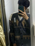 才俏毛衣男復古秋冬季針織衫菱形撞色提花線(xiàn)休閑外套寬松毛衣男士 黑色 M 適合90-105斤左右 曬單實(shí)拍圖