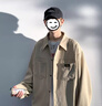 百鵲亭（BAIQUETING）秋冬燈芯絨襯衫外套男潮牌穿搭一整套高級感痞帥男裝青少年套裝潮 襯衫卡其+牛仔褲藍【兩件套】 XL 曬單實(shí)拍圖