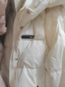 鴨鴨（YAYA）羽絨馬甲女外穿秋冬新款情侶男女同款連帽馬夾背心羽絨服外套 米白色 M /160(建議100-115斤) 曬單實(shí)拍圖