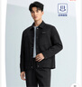 海瀾之家（HLA）夾克男25新款肌理國民臻品字母小標外套男秋季 黑色C5 L 175/92A 推薦137~150斤 曬單實(shí)拍圖