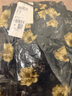 對白【AN大碼系列】復古油畫(huà)感碎花半身裙秋季新款胖mm垂墜感大擺傘裙 靜謐黑 M 建議體重110-125 曬單實(shí)拍圖