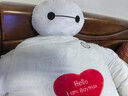 飾鹿熊超能陸戰隊大白公仔玩偶超大號毛絨玩具抱枕布娃娃擺件生日禮物 愛(ài)心款 150cm 曬單實(shí)拍圖