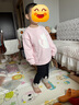 戴維貝拉（DAVE＆BELLA）小童套頭衫寶寶綿羊毛毛衣冬裝洋氣女童衣服兒童長袖上衣秋冬新款 珍珠粉【現(xiàn)貨】 120 cm（建議身高110-120cm） 曬單實(shí)拍圖