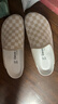 Devo的沃軟木拖鞋勃肯鞋包頭半包半拖套腳街頭個(gè)性外穿潮女鞋22001 黑白方格飛織 37 （建議拍小一碼） 曬單實(shí)拍圖