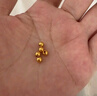喜上眉梢足金999轉運珠3D硬金拋光面珠磨砂路路通DIY配飾散珠送禮女 4mm古法【約0.75g】多顆重版 曬單實(shí)拍圖