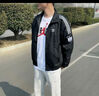 adidas休閑簡(jiǎn)約三條紋梭織立領(lǐng)夾克外套男裝秋季阿迪達(dá)斯三葉草 黑色 (偏小，推薦買大1碼)   M 曬單實(shí)拍圖