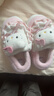 百慕傾臣HelloKitty貓棉拖鞋女士冬季包跟2024新款毛絨防滑月子鞋棉鞋女款 kt貓【包根更保暖】 36-37 適合35-36 曬單實(shí)拍圖