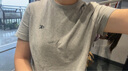 Calvin KleinJeans25春夏女士刺繡字母休閑ck凈色純棉圓領(lǐng)短袖T恤47A219G 曬單實(shí)拍圖