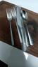 京東京造 鈦健康刀叉套裝 家用不銹鋼牛排刀叉4件套【防腐防銹】 曬單實(shí)拍圖