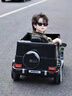 邁多熊奔馳大g兒童電動(dòng)車(chē)可坐大人雙人小孩車(chē)四輪越野遙控玩具電動(dòng)汽車(chē) 高配黑：四驅+超大電瓶+遙控皮座 曬單實(shí)拍圖