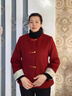 俞兆林（YUZHAOLIN）喜婆婆媽媽秋裝毛呢短款外套中老年本命年婚禮喜慶紅色呢子上衣服 FQc4X032 紅色 XL  （建議100-115斤） 曬單實(shí)拍圖