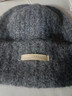JIOESC秋冬毛線(xiàn)堆堆帽大頭圍百搭灰色冷帽保暖帽子情侶顯臉小護耳針織帽 灰色  54-62cm（有彈性） 曬單實(shí)拍圖