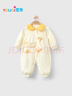 優(yōu)奇嬰兒衣服男女寶寶秋季長(cháng)袖連體衣嬰幼兒早秋哈衣超萌洋氣爬爬服 曬單實(shí)拍圖