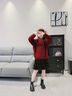 優(yōu)優(yōu)1點(diǎn)（Yoyo one）紅色毛衣女童2025新年衣服兒童拜年服喜慶冬裝加厚毛衣套裝秋冬季 19741紅色 120 120cm 曬單實(shí)拍圖