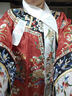 聽月小筑【東華夢(mèng)】原創(chuàng)女清代旗裝氅衣重工全刺繡宮廷風(fēng)格格裝 紅色，含圍領(lǐng) 現(xiàn)貨 M 曬單實(shí)拍圖
