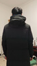 波司登（BOSIDENG）于適同款25新款羽絨服男女同款情侶長款寬松舒適連帽面包服外套 【經(jīng)典百搭】黑色|8056 L 170/92A 體重約120-140斤 曬單實拍圖