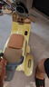 HIMEILI兒童電動(dòng)摩托車(chē)可坐雙人遙控三輪車(chē)1-6歲男女孩寶寶可駕駛玩具車(chē) 黃色雙驅+12V9A+軟座+遙控 曬單實(shí)拍圖