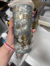 唐帕高檔純鈦保溫杯外出便攜式高顏值咖啡杯女生吸管水杯生日禮物鈦杯 晶鉆藍【內外純鈦+純鈦吸管】 曬單實(shí)拍圖