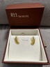 周生生 羽毛黃金耳釘 愛(ài)情密語(yǔ)足金丘比特之羽耳飾 86820E計價(jià) 3.57克(含工費200元) 曬單實(shí)拍圖