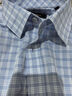 雅戈爾（YOUNGOR）長(cháng)袖襯衫男格紋DP免燙襯衫純棉面料抗皺平整易打理新品 GLDP16387HJA藍格 39 曬單實(shí)拍圖