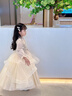 錦天豪客【6372人收藏】?jì)和鞫Y服裙女童秋季高端花童婚禮女孩主持人鋼 白色長(cháng)袖長(cháng)款禮服 送皇冠 130  建議體重40-50斤 曬單實(shí)拍圖