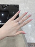 DR求婚鉆戒K金/鉑金Au750經(jīng)典款初雪之吻結婚莫桑鉆戒指情人節禮 1克拉莫桑鉆 PT950 閉口(備注碼數) 曬單實(shí)拍圖