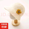 春夏季薄款嬰兒帽子女寶寶時(shí)尚花朵漁夫帽嬰幼兒童出游防曬遮陽(yáng)帽 米黃色帽子-黃色花 建議年齡6~36個(gè)月（44~48cm） 曬單實(shí)拍圖