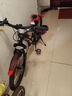鳳凰（Phoenix）兒童自行車(chē)山地車(chē)男女學(xué)生腳踏車(chē)6-15歲童車(chē) 霸道 黑紅色 22寸 曬單實(shí)拍圖