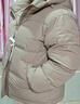 雪中飛抽繩連帽羽絨服女裝冬季通勤居家百搭款鴨絨保暖松緊羽絨外套衣服 棕色 2XL (175) 曬單實(shí)拍圖