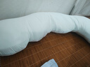 南極人（NanJiren）A類(lèi)睡覺(jué)抱枕男生款睡覺(jué)專(zhuān)用大號玩抱睡夾腿抱沙發(fā)靠側睡夾腿枕 春夏秋季-香草綠【護腰可拆洗】 45cm*115cm 含枕芯 【成人款】 曬單實(shí)拍圖