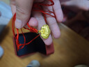 周大福兒童寶寶百福長(cháng)命鎖黃金吊墜(工費160)約4.85g EOF98 曬單實(shí)拍圖
