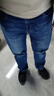 七匹狼牛仔褲男士水洗合體直筒長(cháng)褲男裝休閑褲子男款潮牌男褲 曬單實(shí)拍圖