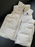 駱駝（CAMEL）戶(hù)外防潑水羽絨馬甲女90%絨子背心外套 J25CR2L5006 暖白 S 曬單實(shí)拍圖