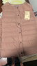 無(wú)印良品（MUJI）女式 輕量羽絨便攜式 背心  煙熏粉色 M  曬單實(shí)拍圖