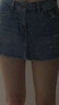 UR2025夏季新款女裝休閑復古水洗毛須磨破牛仔短褲UYY850123 曬單實(shí)拍圖